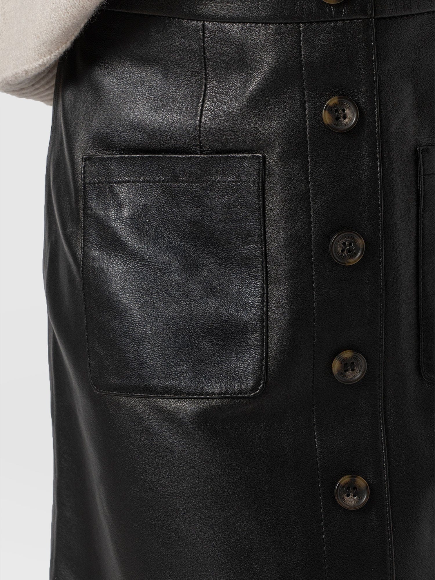 Luther Leather Mini Skirt Black - Women's Skirts | Saint + Sofia® US